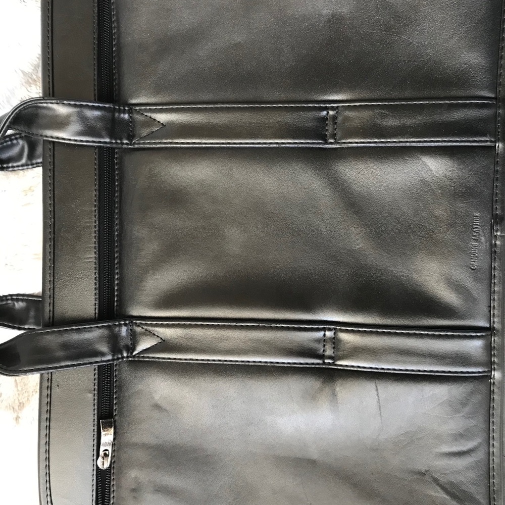 Leather messenger bag